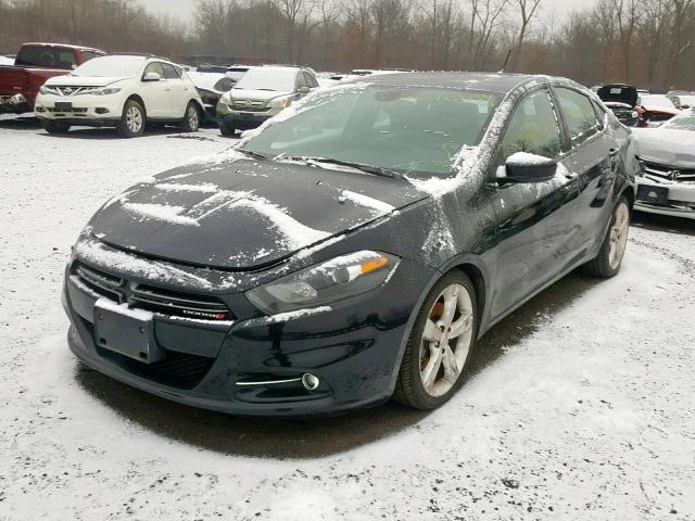 1C3CDFCB2DD341145 - 2013 DODGE DART LIMIT BLACK photo 2