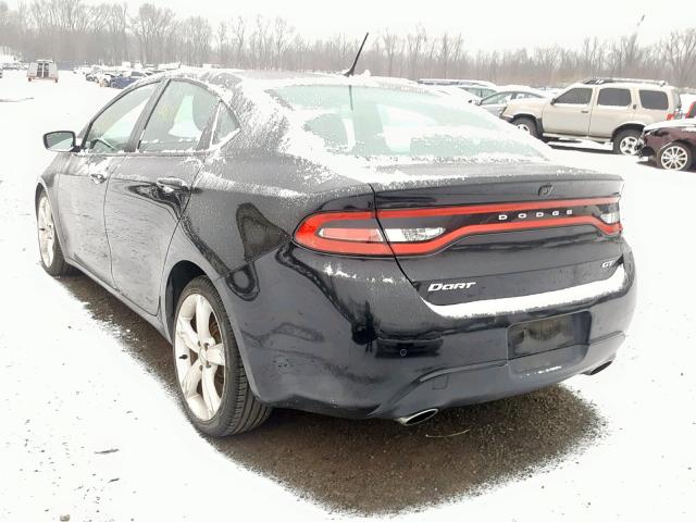 1C3CDFCB2DD341145 - 2013 DODGE DART LIMIT BLACK photo 3