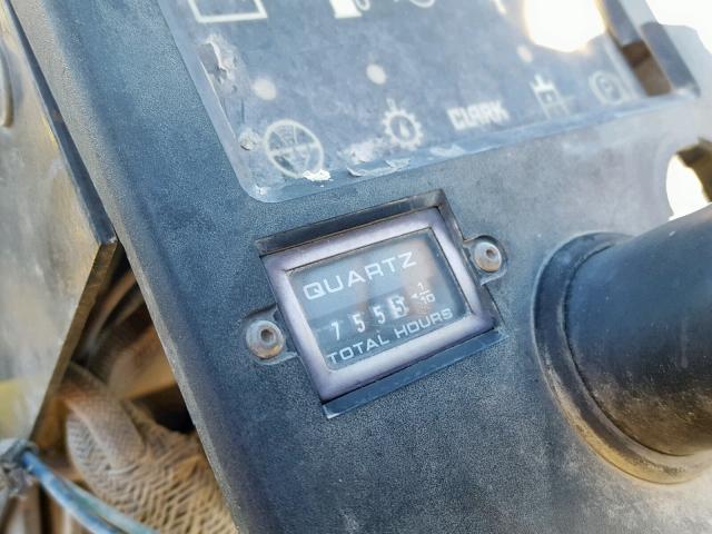 1GPX71500529509FB - 1996 CLARK FORKLIFT FORKLIFT Зеленый фото 8