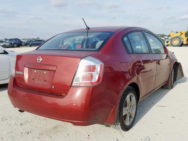 3N1AB61E58L752659 - 2008 NISSAN SENTRA 2.0 RED photo 4