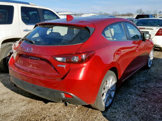 JM1BM1M39E1103491 - 2014 MAZDA 3 GRAND TO RED photo 4