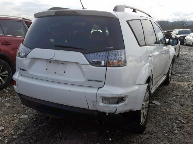 JA4JT3AW4AZ003913 - 2010 MITSUBISHI OUTLANDER WHITE photo 4