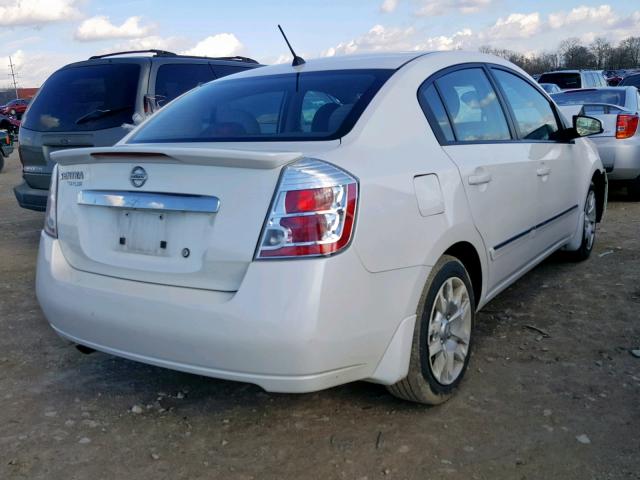 3N1AB6AP5AL650785 - 2010 NISSAN SENTRA 2.0 WHITE photo 4