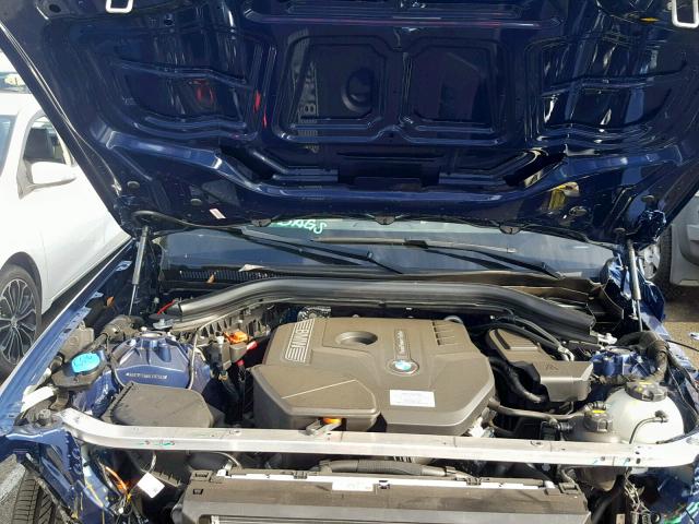 5UXTR7C56KLE97593 - 2019 BMW X3 SDRIVE3 Синій фото 7