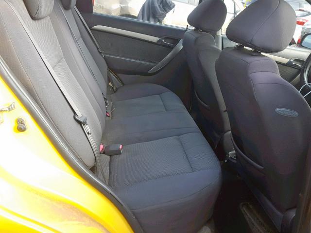KL1TD56688B039176 - 2008 CHEVROLET AVEO BASE Сары фото 6