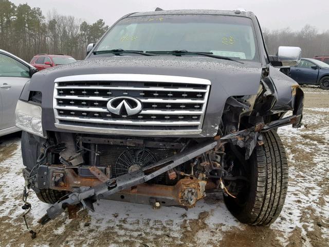 5N3ZA0NE2AN900818 - 2010 INFINITI QX56 GRAY photo 9