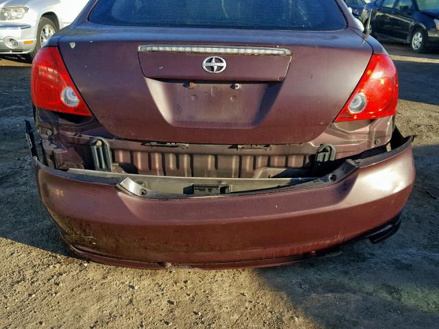 JTKDE177650011595 - 2005 TOYOTA SCION TC 栗色 照片 10