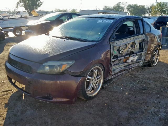 JTKDE177650011595 - 2005 TOYOTA SCION TC 栗色 照片 2