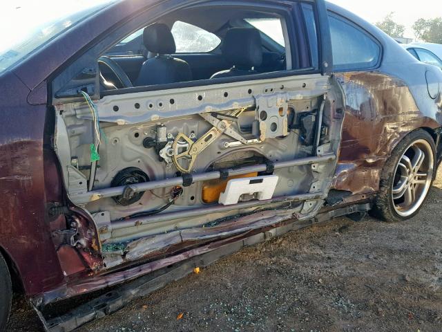 JTKDE177650011595 - 2005 TOYOTA SCION TC 栗色 照片 9