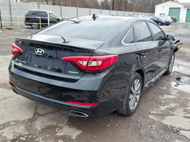 5NPE34AF2HH508993 - 2017 HYUNDAI SONATA SPO BLACK photo 4