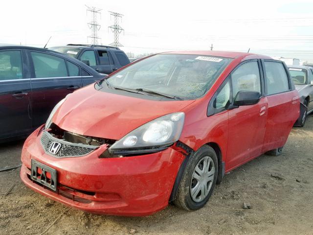 JHMGE8G38BS012207 - 2011 HONDA FIT RED photo 2