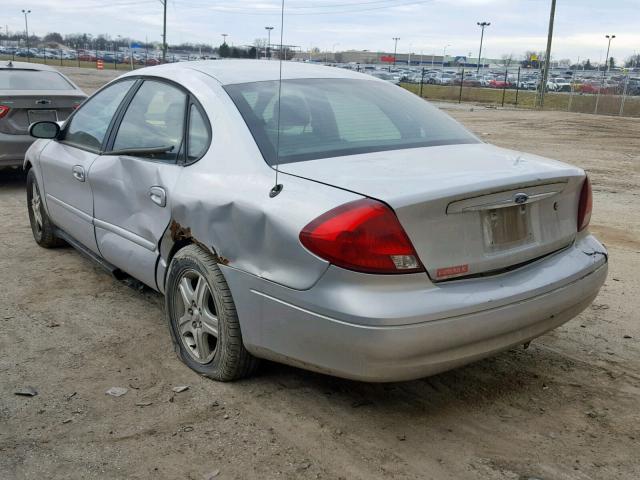 1FAHP56S62G203236 - 2002 FORD TAURUS SEL SILVER photo 3