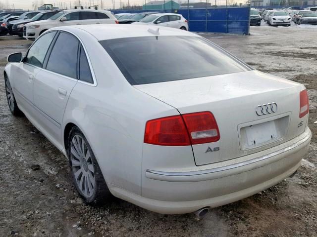 WAULL44E16N016945 - 2006 AUDI A8 4.2 QUA WHITE photo 3