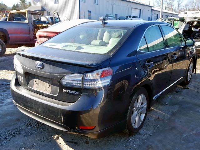 JTHBB1BA3A2036655 - 2010 LEXUS HS 250H GRAY photo 4