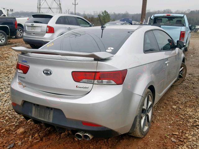 KNAFW6A37A5259509 - 2010 KIA FORTE SX SILVER photo 4