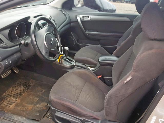 KNAFW6A37A5259509 - 2010 KIA FORTE SX SILVER photo 5