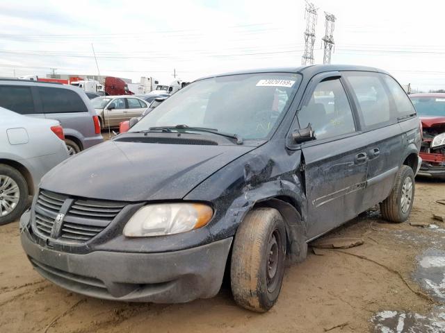 1D4GP25B65B182026 - 2005 DODGE CARAVAN SE Negro foto 2