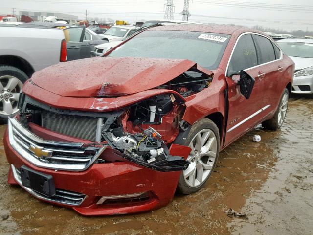 1G1125S31JU147661 - 2018 CHEVROLET IMPALA PRE RED photo 2