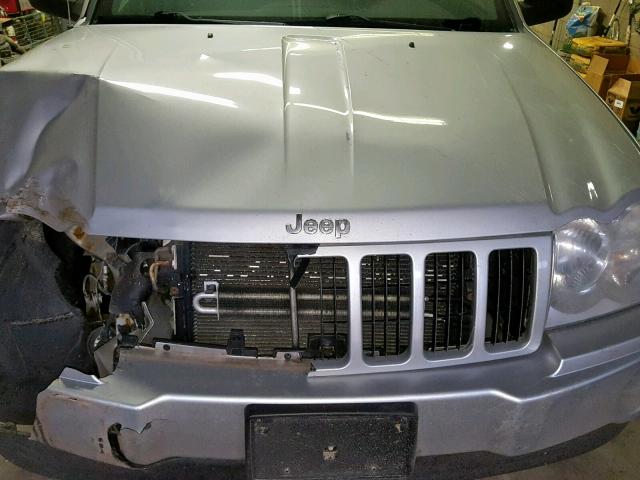 1J8GR48K65C638530 - 2005 JEEP GRAND CHER SILVER photo 7