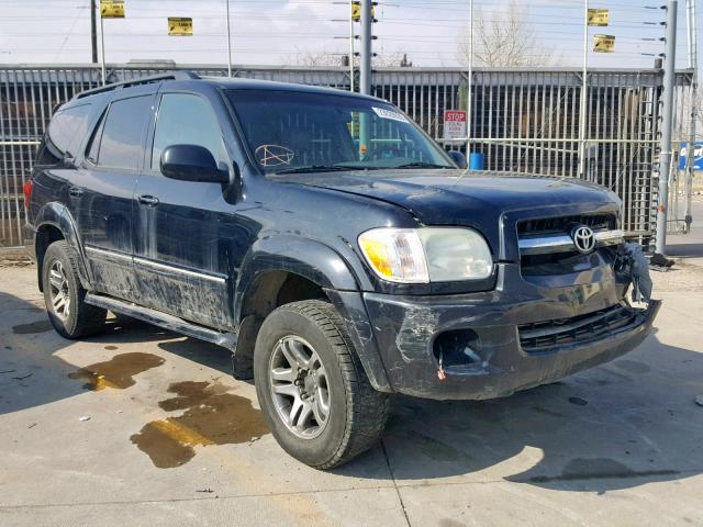 5TDBT48A56S276040 - 2006 TOYOTA SEQUOIA LI BLACK photo 1