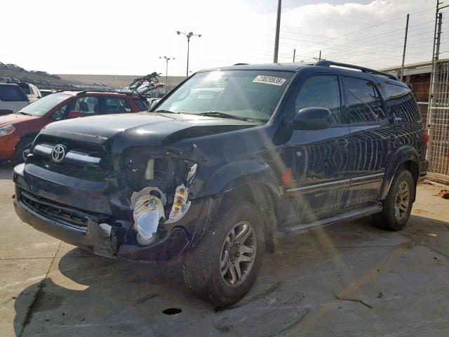 5TDBT48A56S276040 - 2006 TOYOTA SEQUOIA LI BLACK photo 2