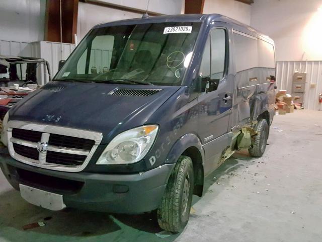 WDWPE745885311217 - 2008 DODGE SPRINTER 2 BLUE photo 2