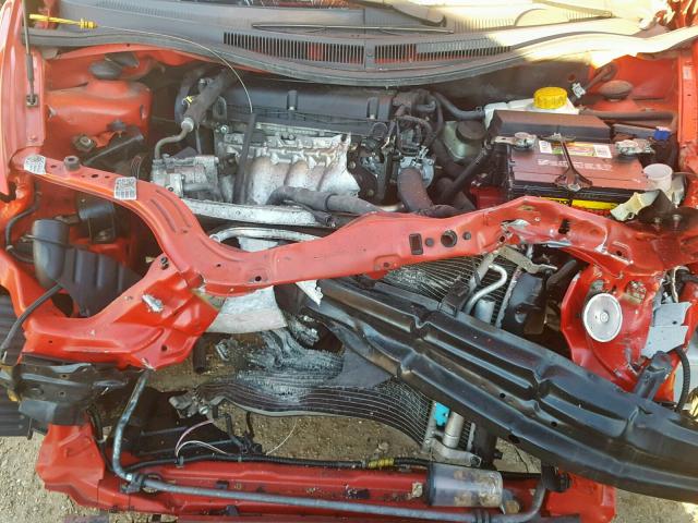 KL1TD56E89B679011 - 2009 CHEVROLET AVEO LS RED photo 7