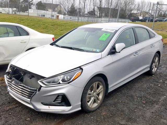 5NPE34AF3JH633877 - 2018 HYUNDAI SONATA SPO SILVER photo 2