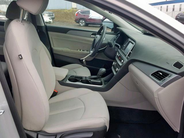 5NPE34AF3JH633877 - 2018 HYUNDAI SONATA SPO SILVER photo 5