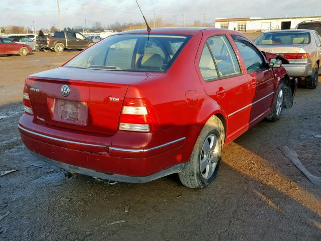 3VWSR69M24M086824 - 2004 VOLKSWAGEN JETTA GLS RED photo 4