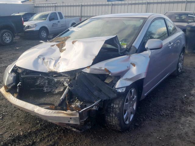 2HGFG12669H505032 - 2009 HONDA CIVIC LX SILVER photo 2