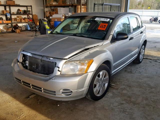 1B3HB48B77D287075 - 2007 DODGE CALIBER SX SILVER photo 2