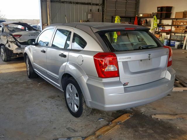 1B3HB48B77D287075 - 2007 DODGE CALIBER SX SILVER photo 3