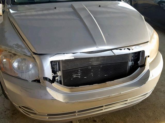 1B3HB48B77D287075 - 2007 DODGE CALIBER SX SILVER photo 9