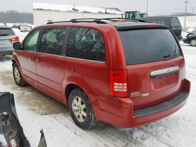 2A8HR54P88R774410 - 2008 CHRYSLER TOWN & COU RED photo 3