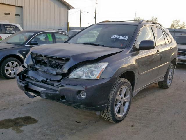 JTJHW31U772021072 - 2007 LEXUS RX 400H BLACK photo 2