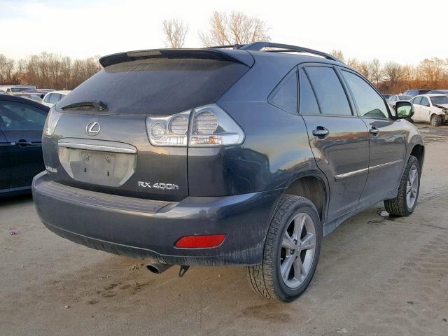 JTJHW31U772021072 - 2007 LEXUS RX 400H BLACK photo 4