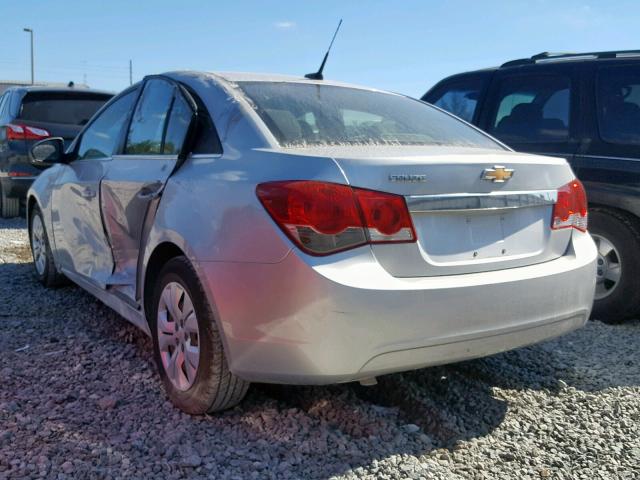 1G1PC5SH9C7209053 - 2012 CHEVROLET CRUZE LS SILVER photo 3