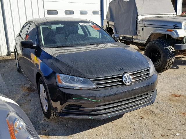 3VW2K7AJ2FM315453 - 2015 VOLKSWAGEN JETTA BASE BLACK photo 1