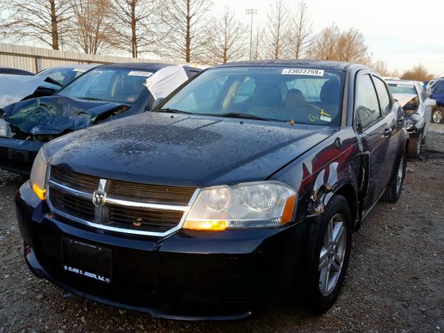 1B3LC56K48N289104 - 2008 DODGE AVENGER SX BLACK photo 2