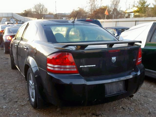 1B3LC56K48N289104 - 2008 DODGE AVENGER SX BLACK photo 3