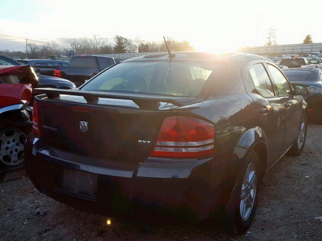 1B3LC56K48N289104 - 2008 DODGE AVENGER SX BLACK photo 4