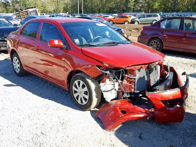 1NXBU4EE8AZ243702 - 2010 TOYOTA COROLLA BA RED photo 1