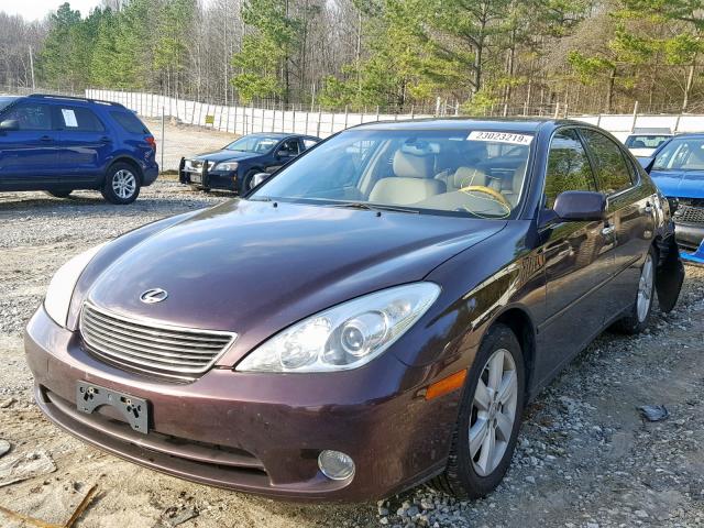 JTHBA30G755057874 - 2005 LEXUS ES 330 BURGUNDY photo 2