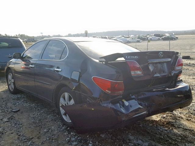 JTHBA30G755057874 - 2005 LEXUS ES 330 BURGUNDY photo 3