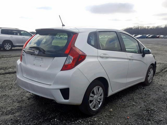 JHMGK5H5XGX012257 - 2016 HONDA FIT LX WHITE photo 4