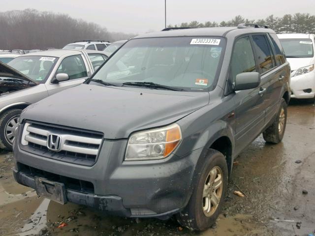 5FNYF18298B034979 - 2008 HONDA PILOT VP GRAY photo 2