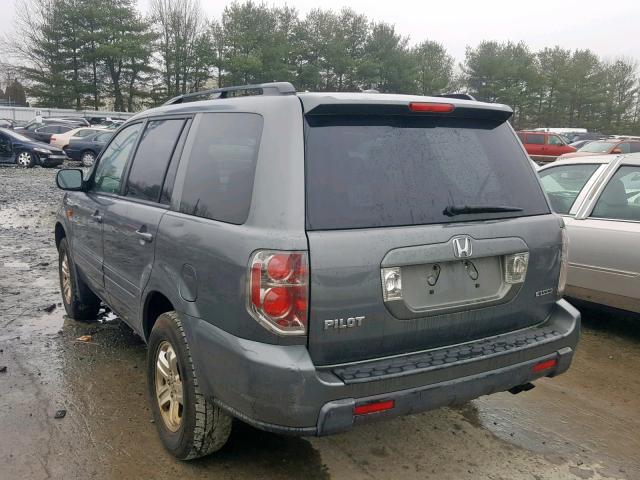 5FNYF18298B034979 - 2008 HONDA PILOT VP GRAY photo 3