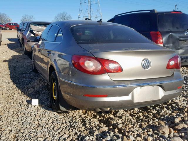 WVWMN7AN9CE503572 - 2012 VOLKSWAGEN CC SPORT GRAY photo 3