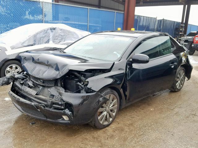 KNAFW6A34B5409545 - 2011 KIA FORTE SX BLACK photo 2